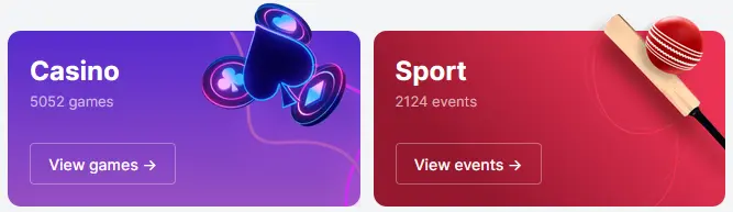 casino games and sport events